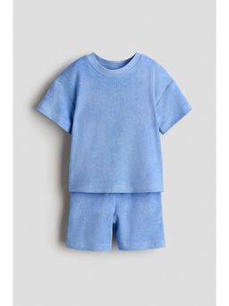 H&M - Boys Blue 2-Piece Terry Set