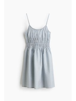 H&M - Women Blue Tie-Strap Cotton Dress