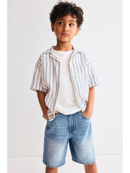 H&M - Boys Blue Loose Fit Denim Shorts