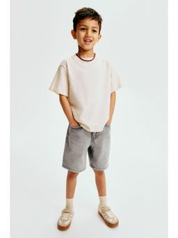 H&M - Boys Grey Loose Fit Denim Shorts