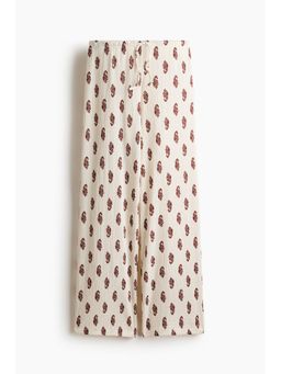 H&M - Women White Textured Jersey Pant