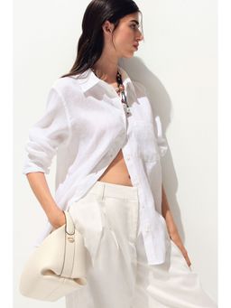 H&M - Women White Linen Shirt