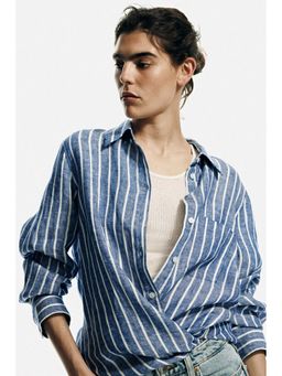 H&M - Women Multi-Color Linen Shirt