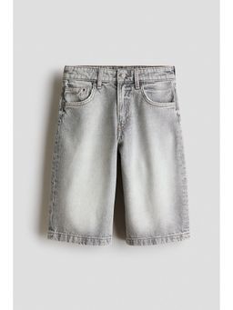 H&M - Boys Grey Baggy Fit Denim Shorts