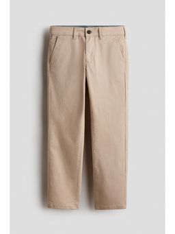 H&M - Boys Beige Tapered Twill Chinos