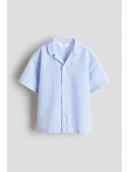 H&M - Boys Blue Seersucker Resort Shirt
