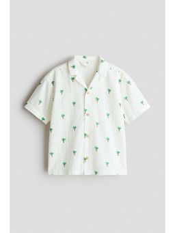 H&M - Boys White Seersucker Resort Shirt
