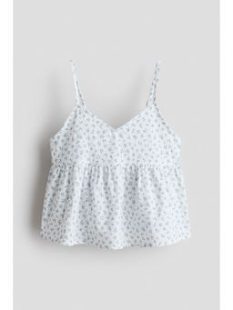 H&M - Girls Blue Peplum Strappy Top