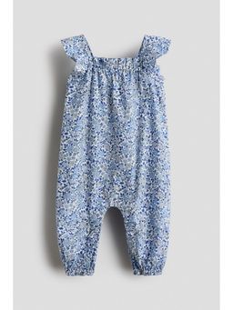 H&M - Girls Blue Cotton Jumpsuit