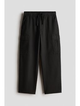 H&M - Boys Black Cotton Cargo
