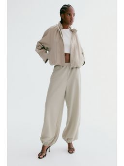 H&M - Women Beige Balloon-Leg Joggers