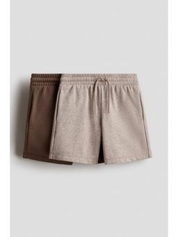 H&M - Boys Beige 2-Pack Sweatshorts