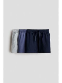H&M - Boys Blue 3-Pack Cotton Jersey Shorts