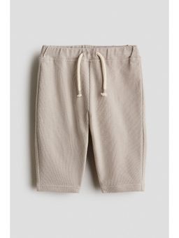 H&M - Boys Beige Textured Jersey Pant