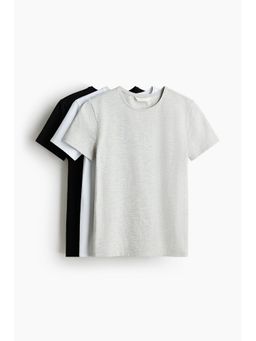 H&M - Women Black 3-Pack T-Shirts