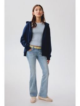 H&M - Girls Blue Skinny Fit Bootcut Low Jeans