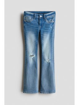 H&M - Girls Blue Skinny Fit Bootcut Low Jeans