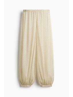 H&M - Women Yellow Balloon-Leg Pull-On Trousers