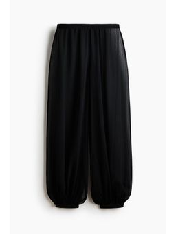 H&M - Women Black Balloon-Leg Pull-On Trousers