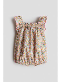 H&M - Girls Yellow Cotton Playsuit
