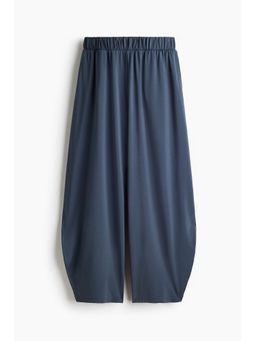 H&M - Women Blue Jersey Balloon Trousers