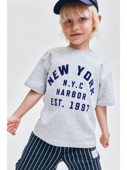 H&M - Boys Grey Appliqued T-Shirt
