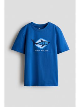 H&M - Boys Blue Printed T-Shirt