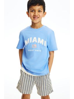 H&M - Boys Blue Printed T-Shirt