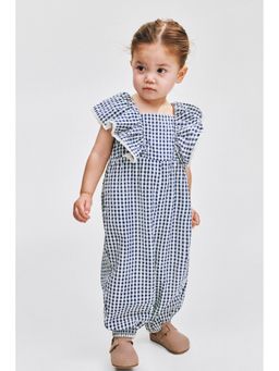 H&M - Girls Blue Seersucker Jump Suit