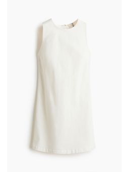 H&M - Women White Open-Back Twill Dress