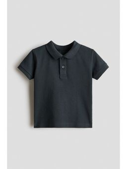 H&M - Boys Grey Cotton Pique Polo T-Shirt