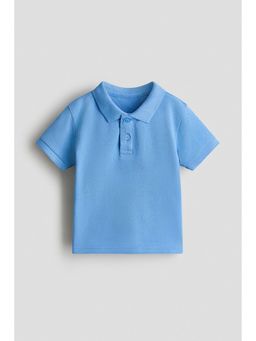 H&M - Boys Blue Cotton Pique Polo T-Shirt