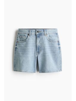 H&M - Women Blue High-Waisted Denim Shorts