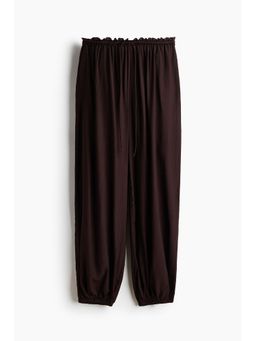 H&M - Women Brown Balloon Drawstring Joggers