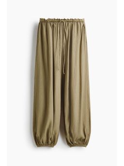 H&M - Women Green Balloon Drawstring Joggers
