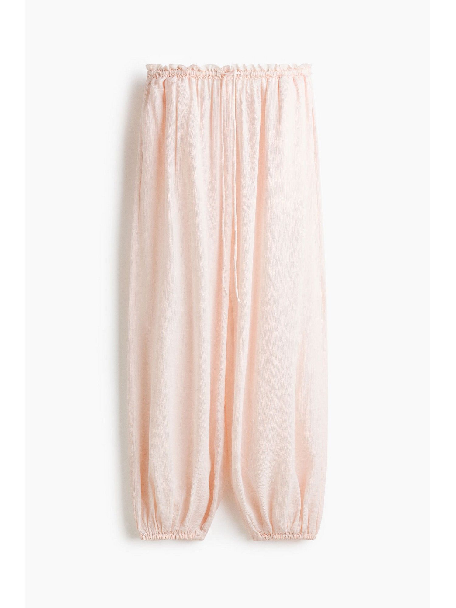 Women Pink Balloon Drawstring Joggers-image-5