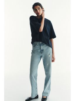 H&M - Women Blue Interlock T-Shirt