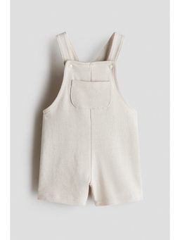 H&M - Boys Beige Sweatshirt Dungaree Shorts