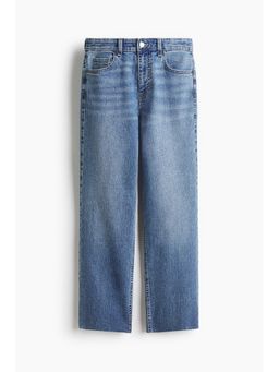 H&M - Women Blue Flared Regular Waist Ankle Jeans