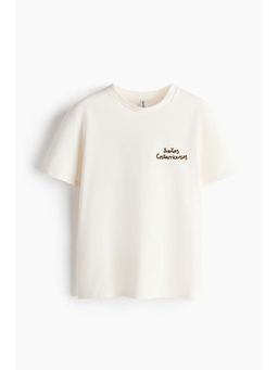 H&M - Women White Appliqued T-Shirt