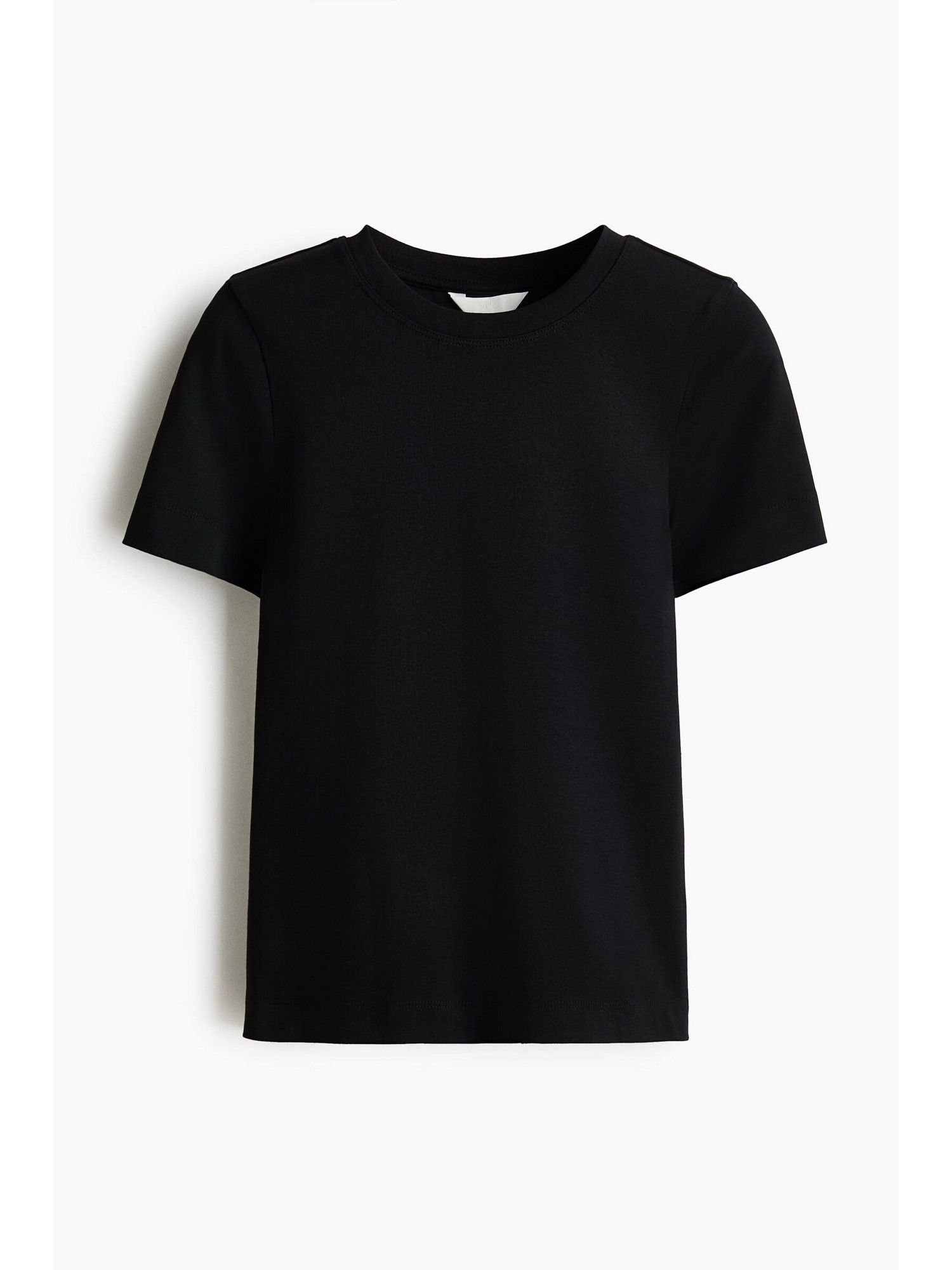 h&m Women Black Cotton T-Shirt-picture-10