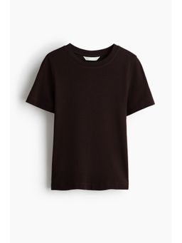 H&M - Women Brown Cotton T-Shirt