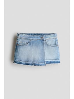 H&M - Girls Blue Denim Wrap Skort