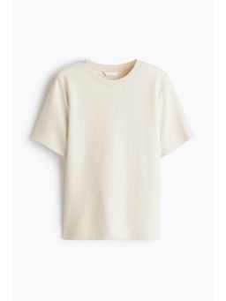 H&M - Women Beige Interlock T-Shirt