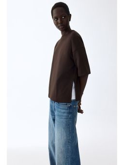 H&M - Women Brown Interlock T-Shirt