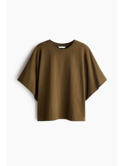 H&M - Women Green Batwing-Sleeved T-Shirt