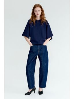 H&M - Women Blue Oversized T-Shirt