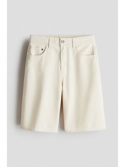 H&M - Boys White Loose-Fit Twill Shorts