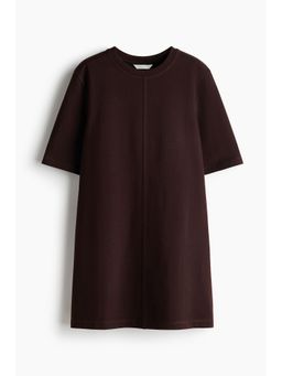 H&M - Women Brown Cotton T-Shirt Dress