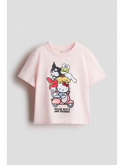H&M - Girls Pink Printed T-Shirt